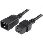 StarTech PXTC19C20143 3' Heavy Duty 14 AWG Compute r Power Cord - C19 to C20 - For Server Computer PDU - Black