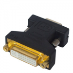 DVI-I Female to VGA Male Adapter Gold-PlatedBlack