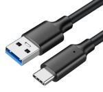 USB 3.2 A to USB-C M/M Cable 2M (6') 10Gbps3A 20V/ 60W Black