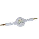 3.5mm Audio Retractable Cable 2.6' White