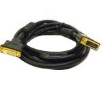 DVI-D Digital Dual Link Extension M/F 10' Cable Gold-Plated Black