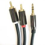 3.5mm Male to 2 RCA Male Cable  3M 10'