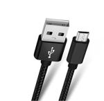Braided Fast Charge Micro USB Cable 1ftBlack