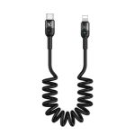 USB C to Lightning 36W PD Coild Cable 6ft Black