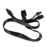 PSU 8 pin to Dual 8 pin PCI-e power cable 25.5 Inches for Seasonic & ASUS ROG/Thor/Strix