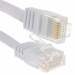 CAT6 Flat Patch 14' White Cable
