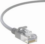 Cat6a SLIM UTP Cable 5' Grey 30AWG