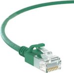 Cat6a SLIM UTP Cable 5' Green 30AWG
