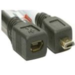 USB Micro-B USB Extension Cable M/F 3' Black