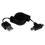 USB 2.0 A to A Type M/M Retractable Cable
