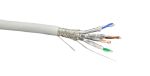 Micro Connectors TR4-580SRWH-250 250 Ft Cat723AWG Solid & Shielded Bulk Ethernet Cable (S/FTP) CMR Riser-rated White