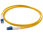 Fiber Patch Cord LC-LC SM Duplex 10M 33' YellowSM-G652D 3.0mm UPC PVC