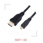 HDMI 2.0 A/M to Micro HDMI D/M 3' Black
