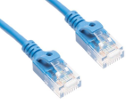 Cat6a SLIM Cable 15' Blue 30AWG